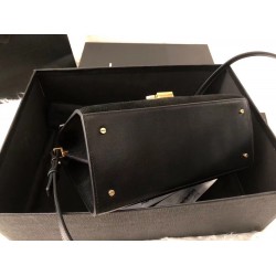 Saint Laurent Cassandra Medium Bag In Black Suede YSLBS81070