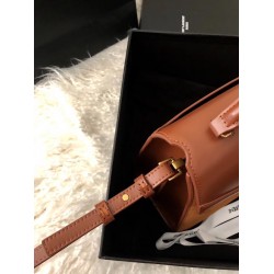 Saint Laurent Cassandra Medium Bag In Brown Suede YSLBS81072