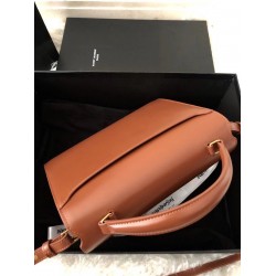 Saint Laurent Cassandra Medium Bag In Brown Suede YSLBS81072