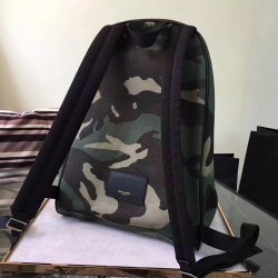 Saint Laurent City Backpack In Gabardine Camouflage YSLBS81076