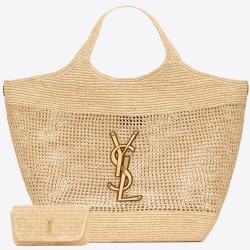 Saint Laurent Icare Maxi Shopping Bag in Naturel Raffia YSLBS81099