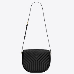 Saint Laurent Joan Satchel In Black Y Quilted Leather YSLBS81103