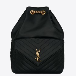 Saint Laurent Joe Backpack In Black Lambskin YSLBS81105