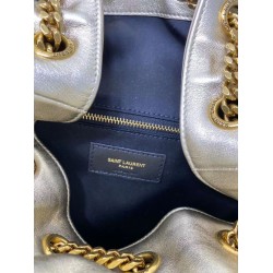 Saint Laurent Joe Backpack In Gold Lame Leather YSLBS81106