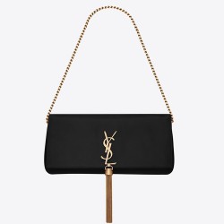 Saint Laurent Kate 99 Shoulder Bag In Black Lambskin YSLBS81115