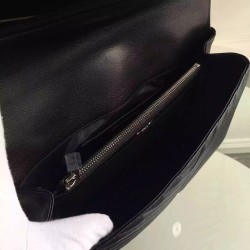 Saint Laurent Large Black College Shoulder Bag YSLBS81125