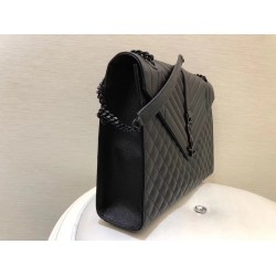 Saint Laurent Large Envelope All Black Bag YSLBS81127