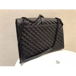 Saint Laurent Large Envelope All Black Bag YSLBS81127