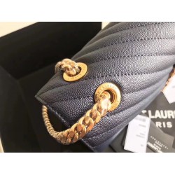 Saint Laurent Large Monogramme Envelope Navy Shoulder Bag YSLBS81133