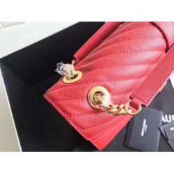 Saint Laurent Large Monogramme Envelope Red Shoulder Bag YSLBS81134