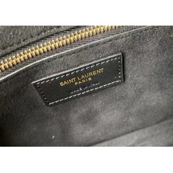 Saint Laurent Le 5 a 7 Hobo Bag In Black Leather YSLBS81151