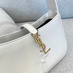 Saint Laurent Le 5 a 7 Hobo Bag In White Leather YSLBS81153