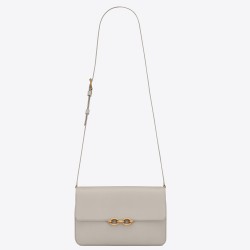 Saint Laurent Le Maillon Bag In White Calfskin YSLBS81166