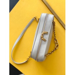 Saint Laurent Le Maillon Small Chain Bag In White Lambskin YSLBS81170