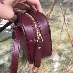 Saint Laurent Lou Belt Bag In Burgundy Calfskin YSLBS81178