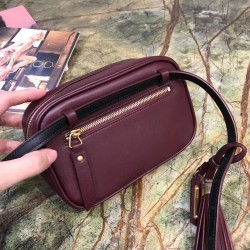 Saint Laurent Lou Belt Bag In Burgundy Calfskin YSLBS81178