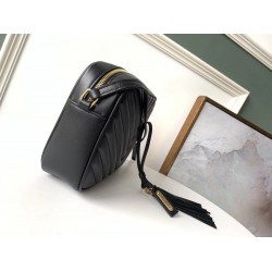 Saint Laurent Lou Camera Bag In Black Leather YSLBS81181