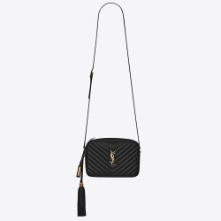 Saint Laurent Lou Camera Bag In Black Leather YSLBS81181