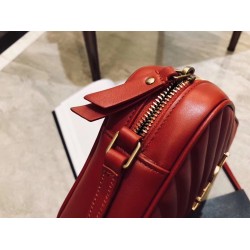 Saint Laurent Lou Camera Bag In Red Matelasse Leather YSLBS81186