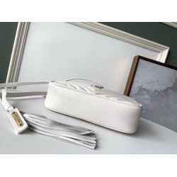 Saint Laurent Lou Camera Bag In White Leather YSLBS81187