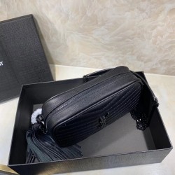 Saint Laurent Lou Mini All Black Bag YSLBS81219