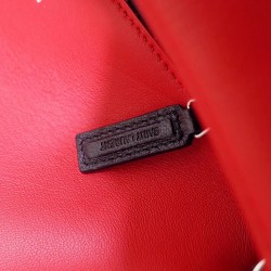 Saint Laurent Loulou Puffer Medium Bag In Red Lambskin YSLBS81197