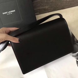 Saint Laurent Medium Bellechasse Bag In Black Leather YSLBS81230