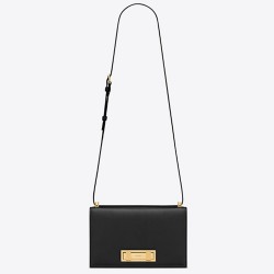 Saint Laurent Medium Domino Bag In Black Calfskin YSLBS81239