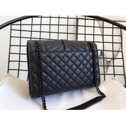 Saint Laurent Medium Envelope All Black Bag YSLBS81240