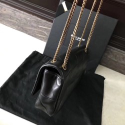 Saint Laurent Medium Jamie Bag In Black Patchwork Leather YSLBS81250