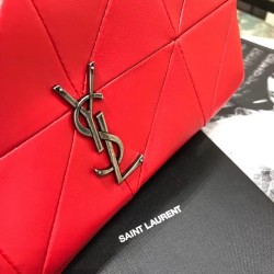 Saint Laurent Medium Jamie Bag In Red Patchwork Leather YSLBS81251