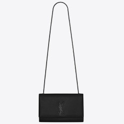 Saint Laurent Medium Kate All Black Shoulder Bag YSLBS81252