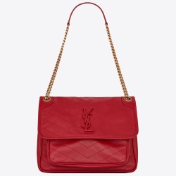 Saint Laurent Medium Niki Bag In Red Lambskin YSLBS81280