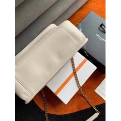 Saint Laurent Medium Niki Bag In White Lambskin YSLBS81285