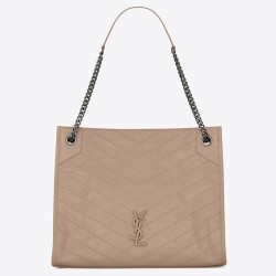 Saint Laurent Medium Niki Shopping Bag In Sand Leather YSLBS81289