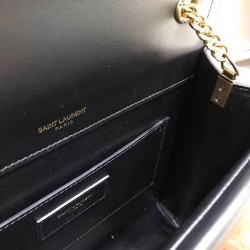 Saint Laurent Medium Sulpice Bag In Black Calfskin YSLBS81293