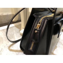 Saint Laurent Medium Uptown Tote In Black Smooth Leather YSLBS81295