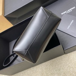 Saint Laurent Mini Toy Shopping Bag in Black Calfskin YSLBS81301