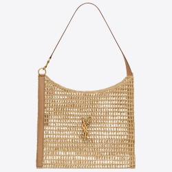 Saint Laurent Oxalis Shoulder Bag in Naturel Raffia YSLBS81337