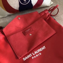 Saint Laurent Red Teddy Drawstring Bag YSLBS81339