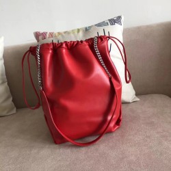 Saint Laurent Red Teddy Drawstring Bag YSLBS81339