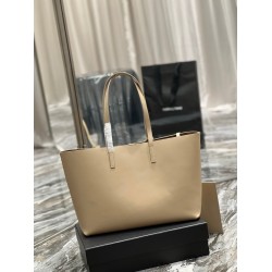 Saint Laurent Shopping Tote Bag in Beige Leather YSLBS81349