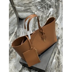 Saint Laurent Shopping Tote Bag in Brown Leather YSLBS81351