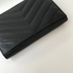 Saint Laurent Small Envelope Wallet In Black Leather YSLBS81357