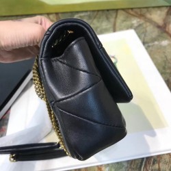 Saint Laurent Small Jamie Bag In Black Patchwork Lambskin YSLBS81360