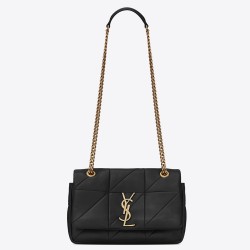 Saint Laurent Small Jamie Bag In Black Patchwork Lambskin YSLBS81360