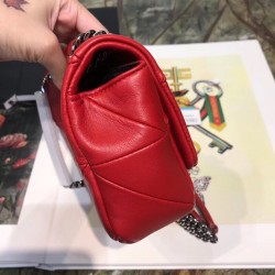 Saint Laurent Small Jamie Bag In Red Patchwork Lambskin YSLBS81361