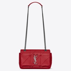 Saint Laurent Small Jamie Bag In Red Patchwork Lambskin YSLBS81361