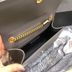 Saint Laurent Small Kate Bag In Fog Grained Leather YSLBS81363