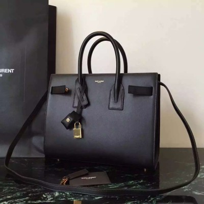 Saint Laurent Small Sac De Jour Bag In Black Leather YSLBS81371